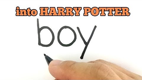 VERY EASY , How to turn words BOY into HARRY POTTER