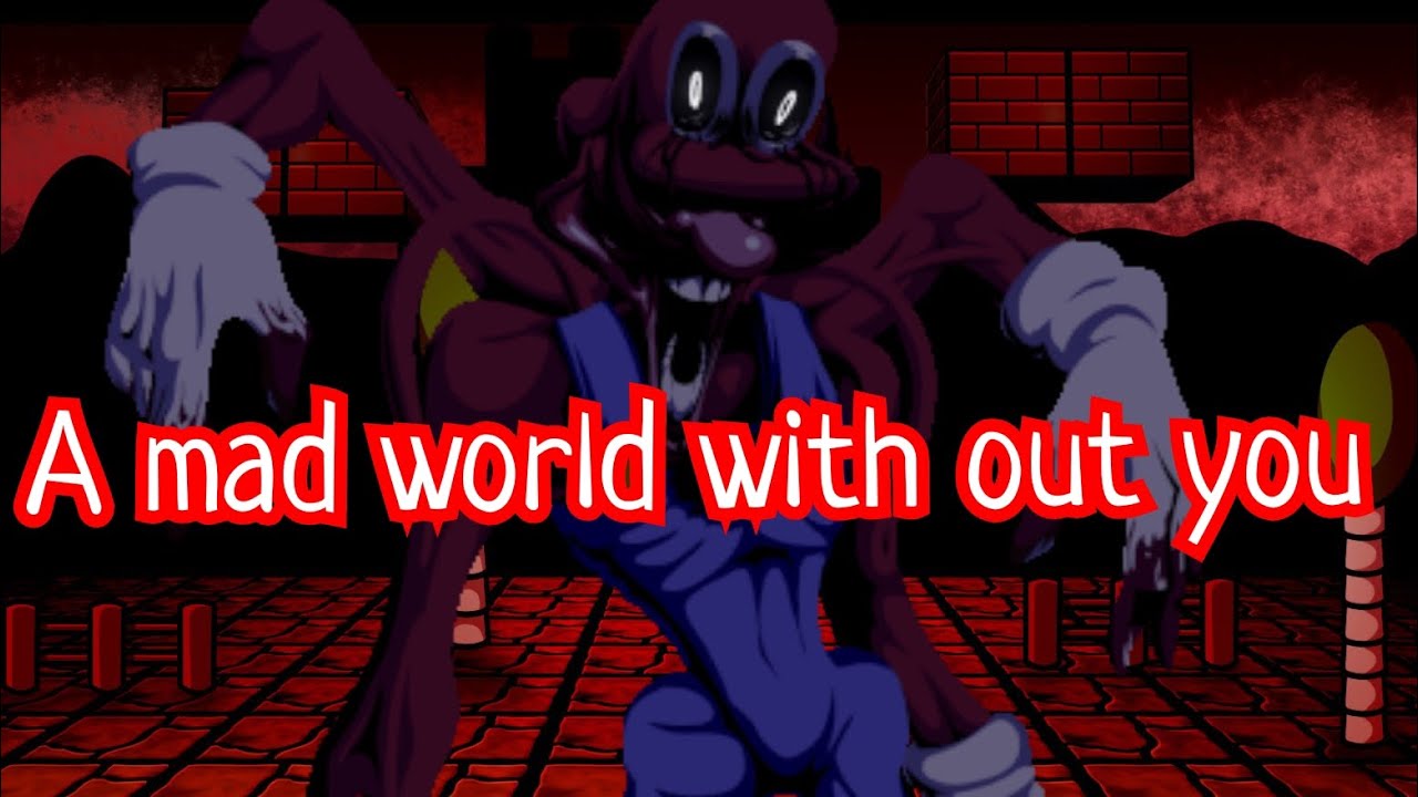 fnf Mario madness v2 "a mad world without you" (song by @Sandi334 ...