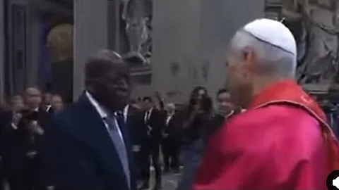 President Tinubu In A Warm Handshake With Pope Leo XIV (Peter Obi Nowhere Near The Pope)