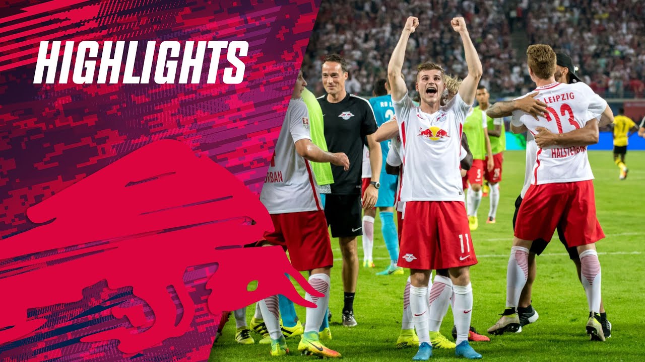 Rb Leipzig Feiert Den Ersten Bundesliga Sieg Leipzig Dortmund 1 0 Rbl Highlights Youtube