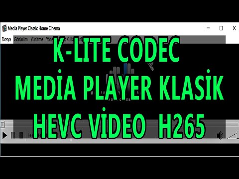 K lite Codec H265 Pack Media Player Klasik indir Kurulum - En İyi Video Programı nasıl yüklenir