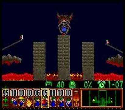 Lemmings - Mayhem Level 15 Solution