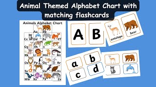 Alphabet Made Fun!  Animal ABC Chart + Flashcards for Kids