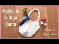 Makrome İpten Çanta Yapımı /  Needle Knitting Bag / Dıy Knitting Bag