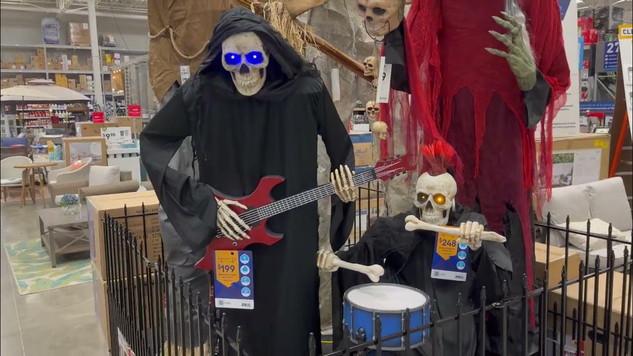 Lowe s halloween 2023 reaper band guitar and drums youtube