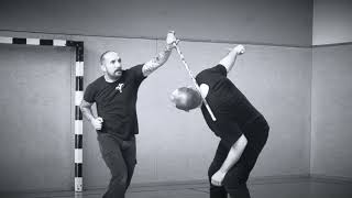 Irish Stick Fighting, Doyle Bataireacht, Option against low and high frontal thrust