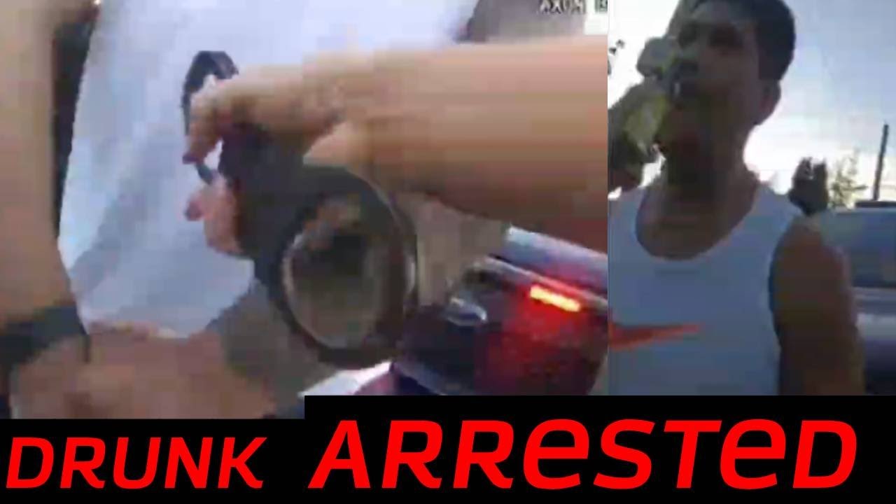 drunk driver arrested. officer does her job, making the streets a safer