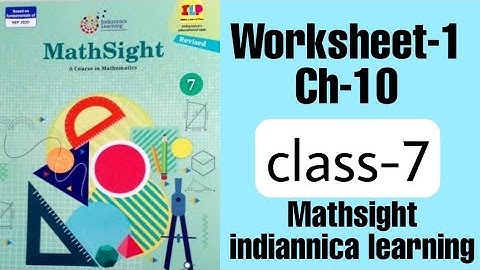 Worksheet-1/Ch-10/Class-7/Mathsight/Indiannica learning/By @CBSEEDUCATE