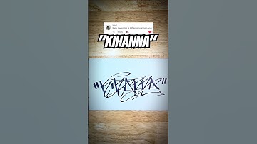 comment your name if you want your name featured in my next video.#art #nameart #graffiti #shorts