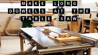 🟢 DIY Large Dowel Maker - Table Saw Lathe 👉 FREE PLANS 👈 