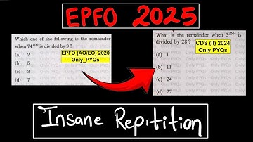 EPFO 2025 🔥 Maths Post Mortem Analysis 🔥 Practice these Repetitive Topics ✅️