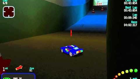 Re-Volt Custom Track The Bunker by javildesign a.k.a. RCBandit, 12 Cars 8 Laps & Pickups!