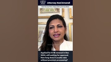 How Long Does H1B Renewal Take Without Premium Processing? #h1bvisa