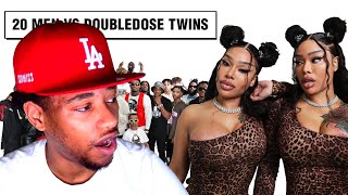 20 GUYS VS 2 INSTAGRAM MODELS DOUBLEDOSE TWINS REACTION