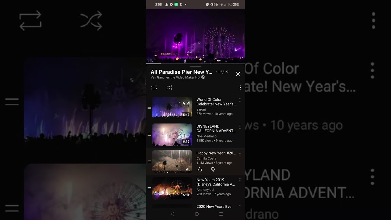 Disney's California Adventure Park New Year's Eve Countdown 2003-2026 70TH ANNIVERSARY