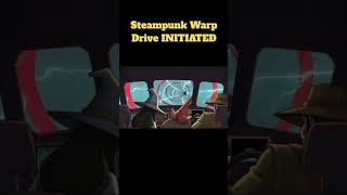 Steampunk Warp Drive INITIATED 🚀⚙️ #shorts #scifi #animation