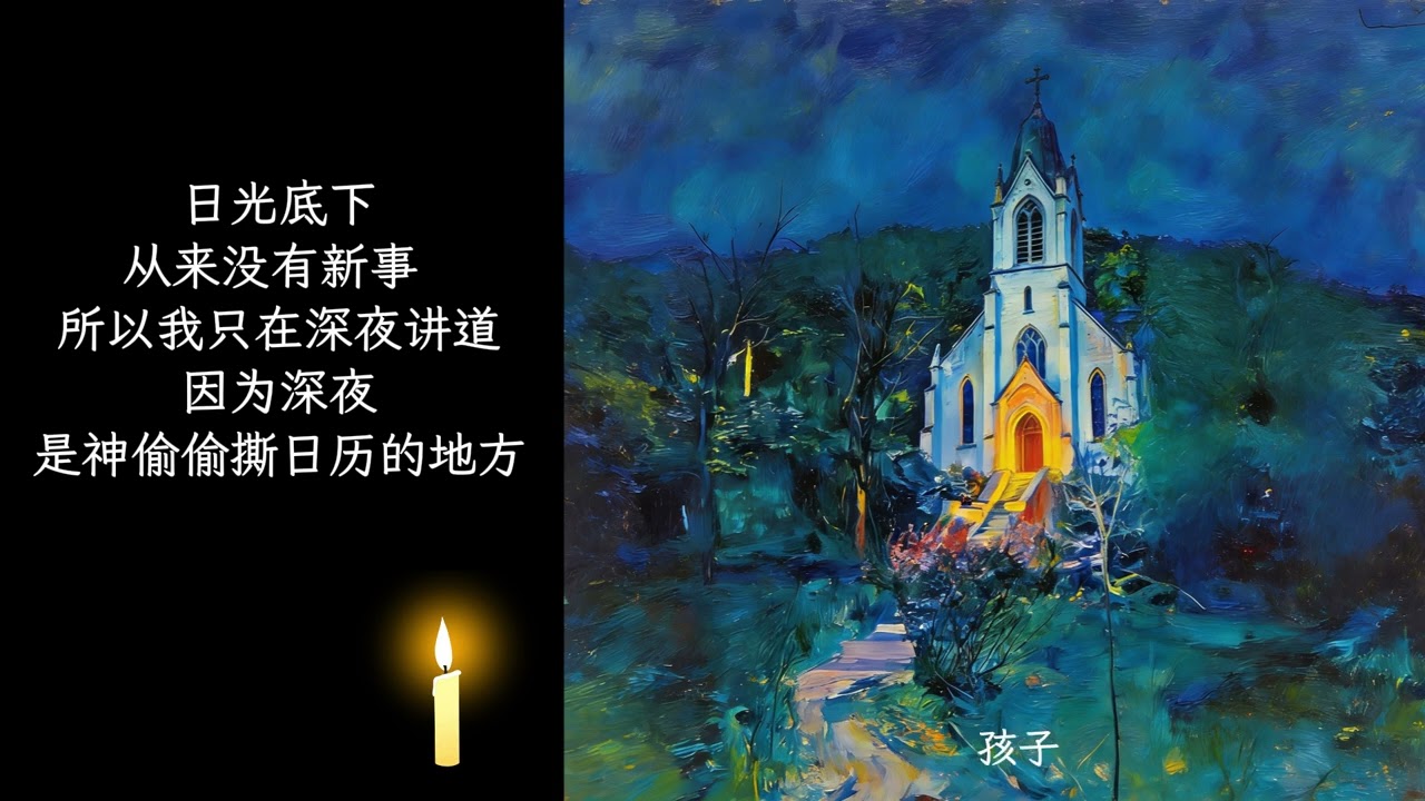 深夜灵性诗歌｜【夜幕底下有新事】｜ED片尾曲 赞美诗：Vyluna Krusara Nys