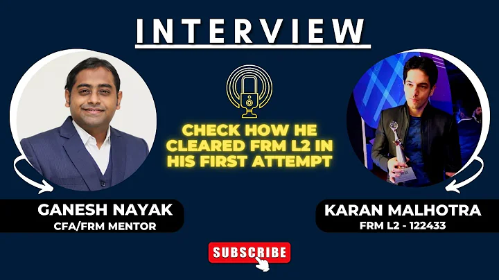 Cleared FRM Level 2 in Fist Attempt | Karan Malhotra | FRM level 2 | WhatsApp +91 9819137880
