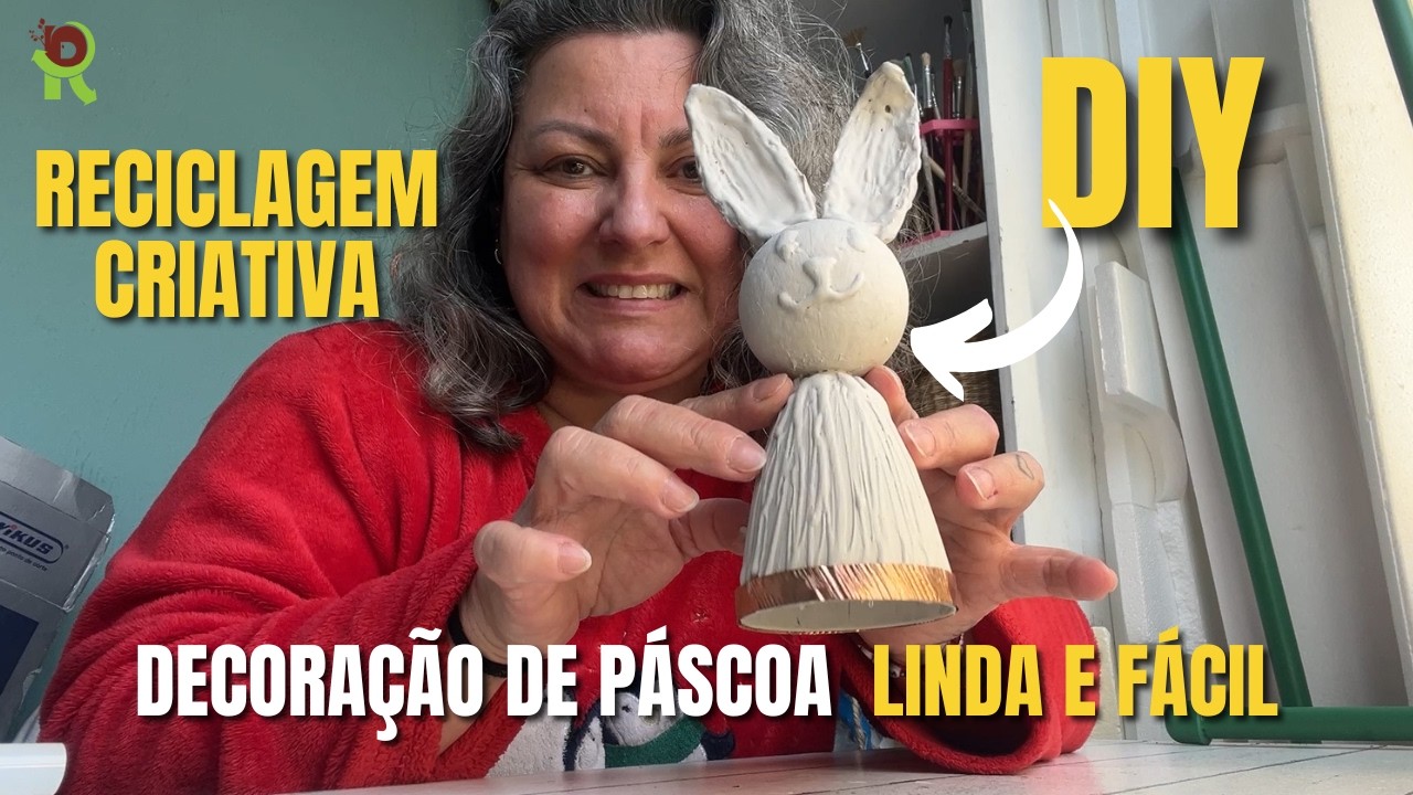 Ninguém Acredita Que Isso Era Uma Taça Plástica Usada! 😱🐰 | Decoração de Páscoa DIY