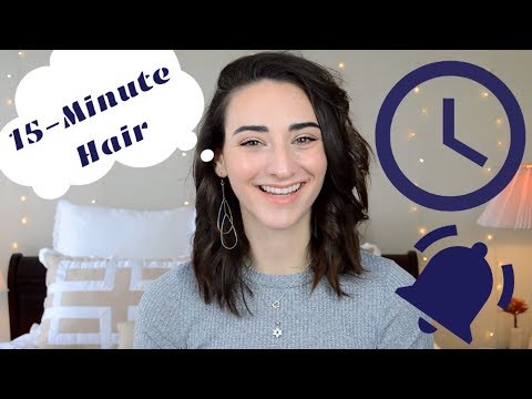 15-MINUTE HAIRSTYLE - How to do your hair on a rushed 