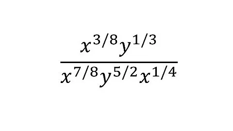 Simplify An Expression with Rational Exponents (Negative) Prod/Quot