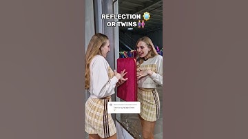 Are they real twins 👭 or 🪞 reflections? #shorts