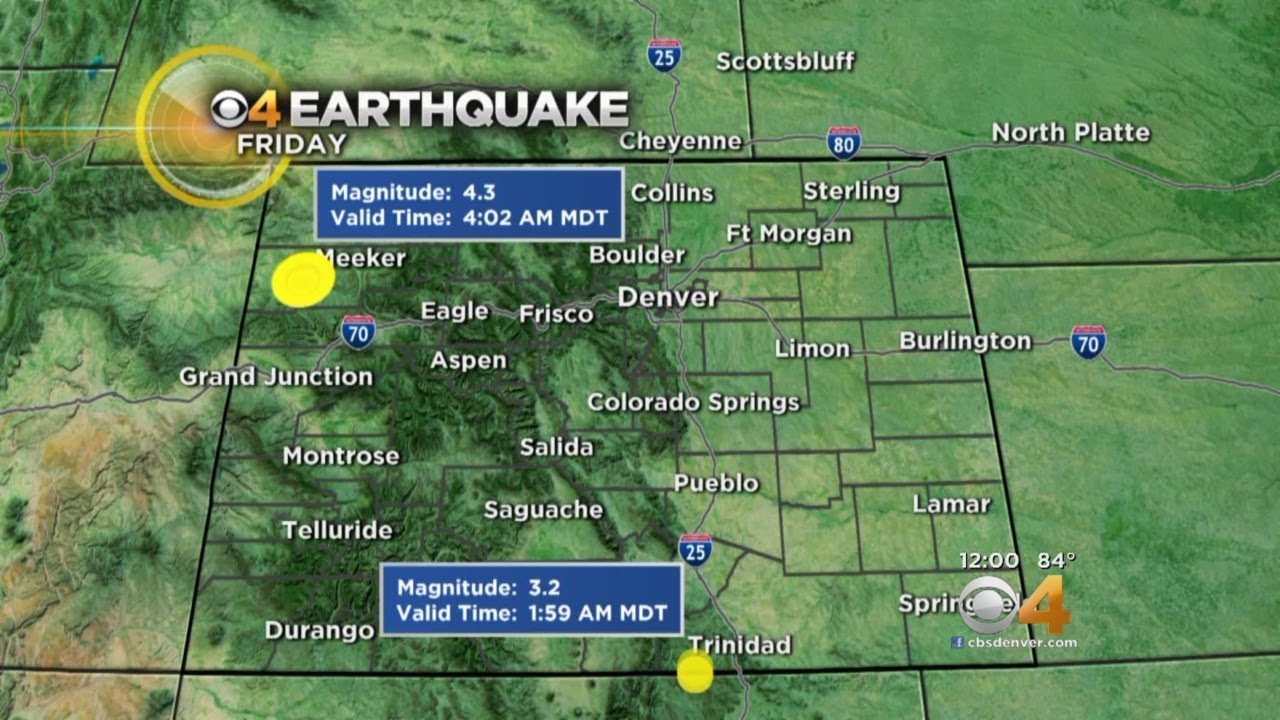 'I Felt The House Shaking': Earthquakes Recorded In Colorado