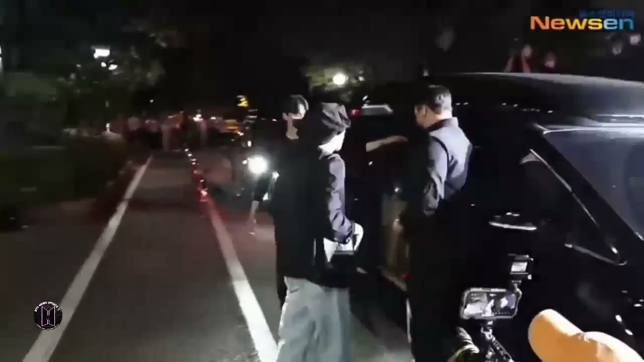 BTS Return From Pre - Recording On @ Music Bank