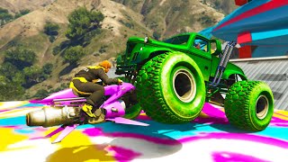 CEL MAI DUBIOS MONSTER TRUCK | GTA 5 PARKOUR