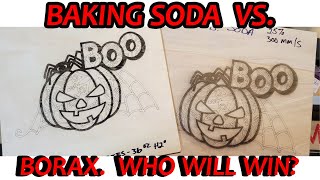 BORAX vs. BAKING SODA WOOD ENGRAVING
