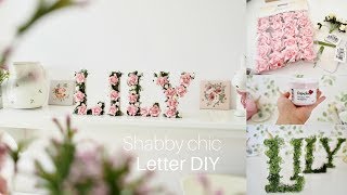 This week I made a gift for my new Neice. This DIY would be a perfect newborn gift or even a wedding present. I used MDF letters 