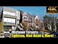 Midtown Toronto's "The Mad Bean", Yonge Eglinton Centre and more! (4k walking video)