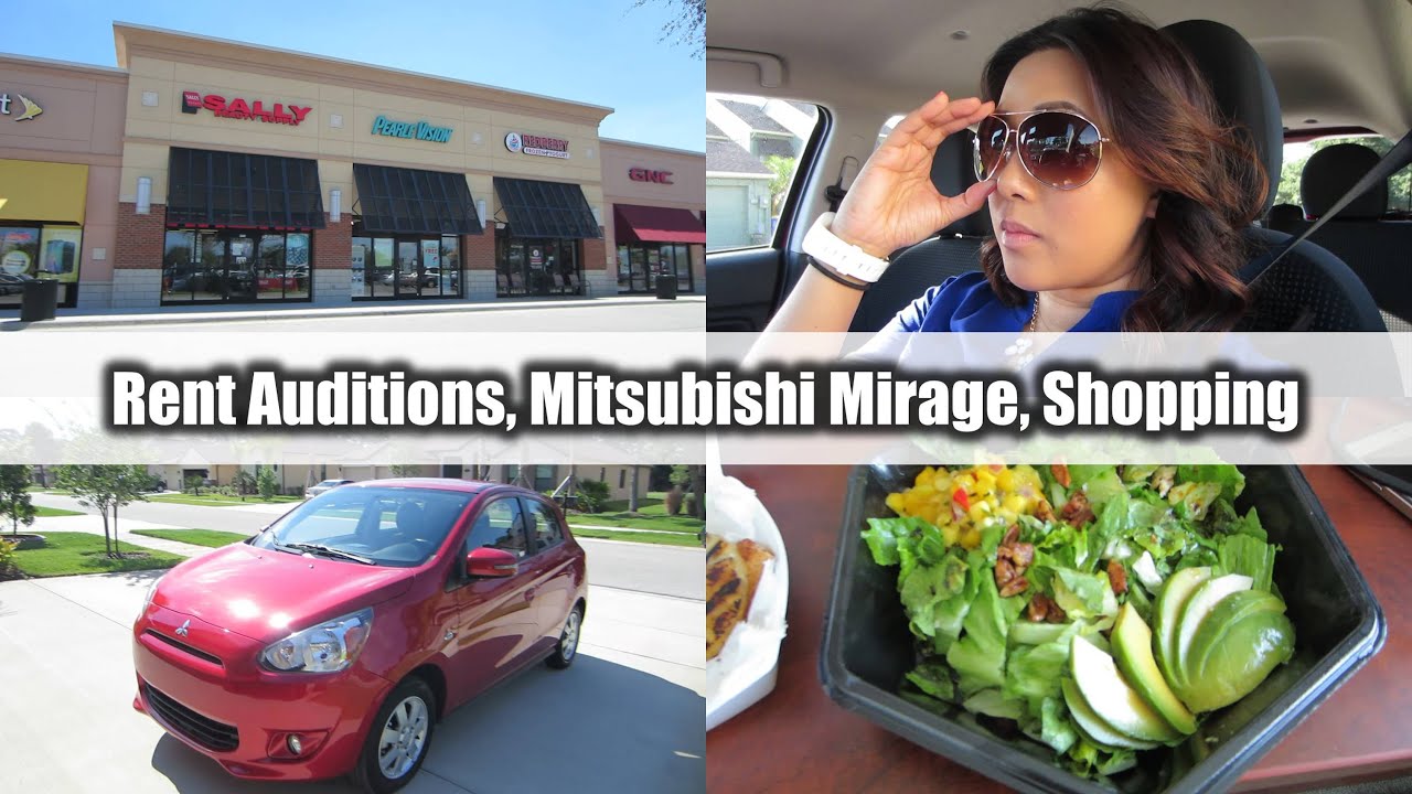 Rent Auditions, Mitsubishi Mirage & Shopping | VLOG makeup artist choice