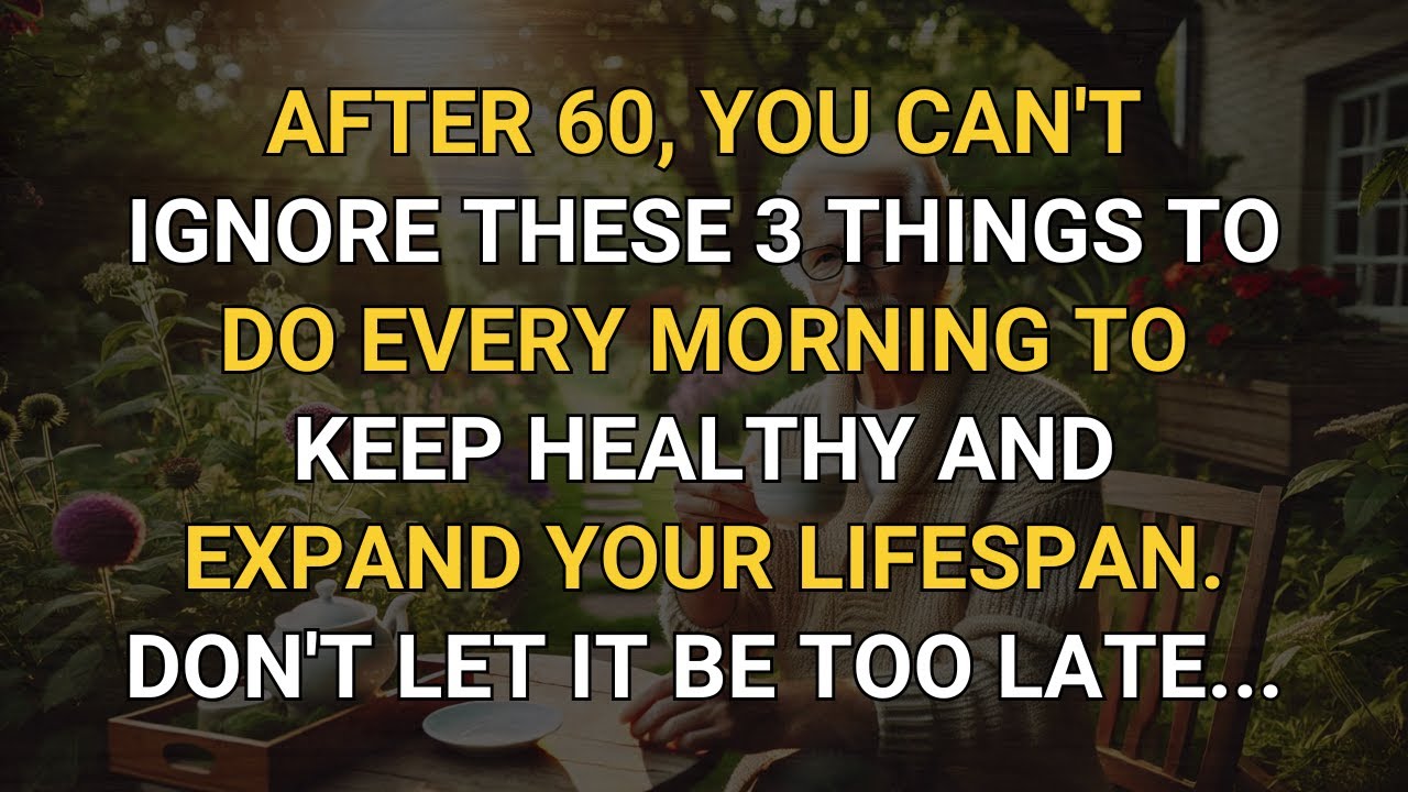 AFTER 60, 3 Essential Things To Do EVERY MORNING to Stay Healthy and Expand Your Lifespan