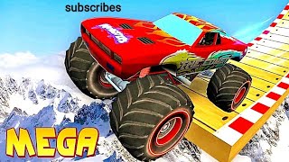 Monster Truck 3D Stunts Game - İmpossible Mega Monster Car Stunt Simulator Android Gameplay screenshot 3