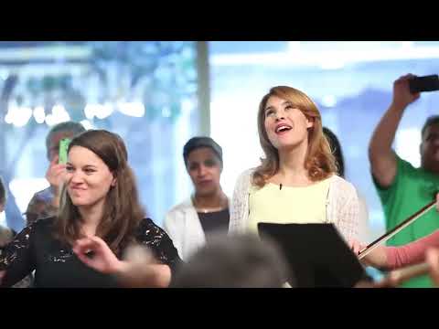 Here Comes The Sun Flash Mob At Shaare Zedek Medical Center Jerusalem