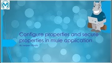 Configure properties and secure  properties in mule application