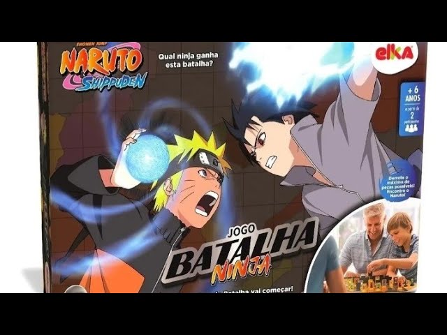 Jogo Batalha Ninja Naruto com Tabuleiro p/ 2 Jogadores Elka em