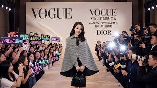 Dilraba Dilmurat Shines on Vogue China August 2026 Cover in Dior's Latest Collection! ✨ screenshot 1