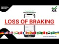 LOSS OF BRAKING