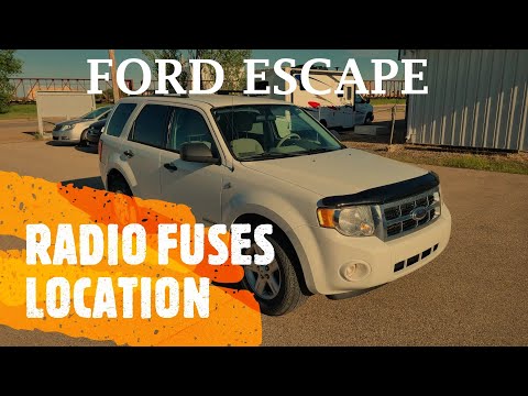 Ford Escape - RADIO FUSES LOCATION (2008 - 2012)