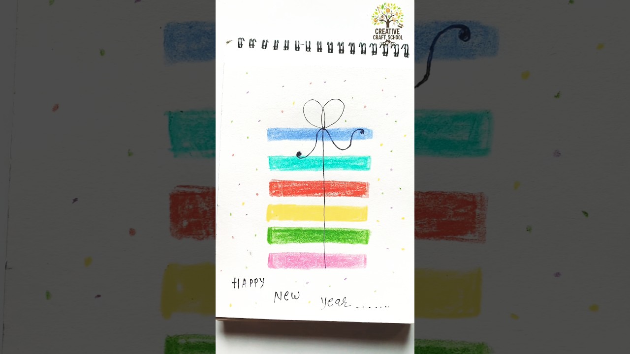 Happy New Year Gift Drawing 🎁✨ | Easy New Year Art 