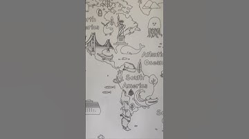 With these unique world map coloring sheet, children can learn about geography.