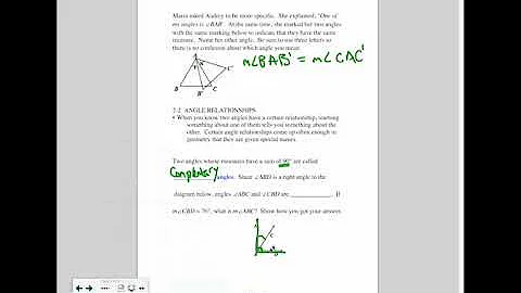 Lesson on Special angles