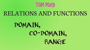 TN Samacheer kalvi New Syllabus 10th Maths - Relations And Functions- Domain Codomain Range TAM Math