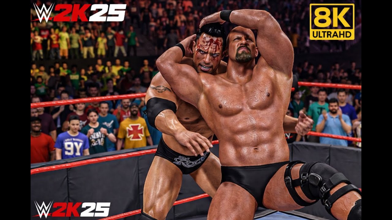 WWE 2K25 THE ROCK VS STONE COLD STEVE AUSTIN