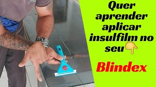 aplique vc mesmo o insulfilm na porta de blindex