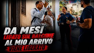 SOTTO IL SOLE COCENTE ALLA FINESTRA: ARRIVANO I CARABINIERI 