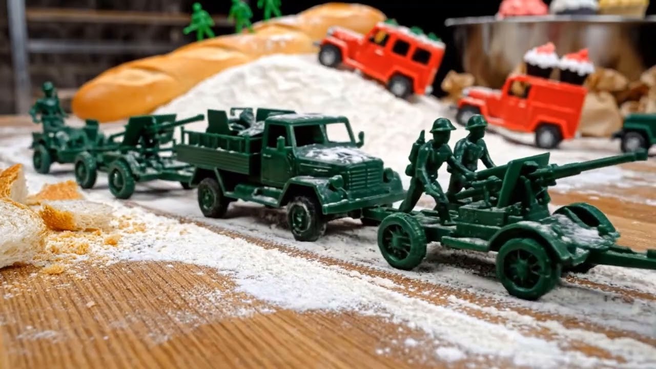 Epic Toy Army Battle in a Bakery | Plastic Platoon Stop Action