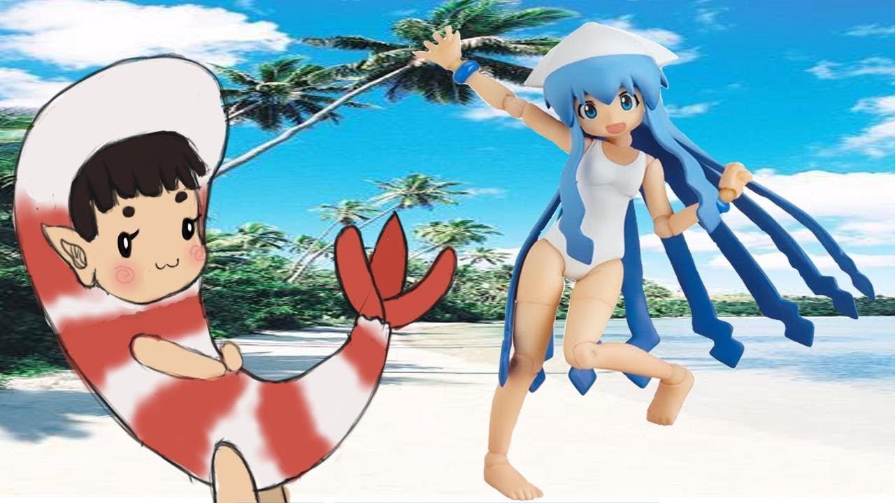Unboxing revoltech squid girl figure - YouTube